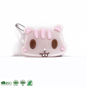 CANYUAN Vente chaude, pince à <span class=keywords><strong>cheveux</strong></span> coréenne en acétate rose translucide, élégante, de haute qualité, accessoire personnalisé pour femmes - Product Image 1
