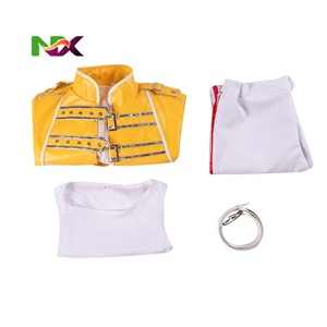 Disfraz <span class=keywords><strong>de</strong></span> Freddie Mercury <span class=keywords><strong>de</strong></span> la banda Queen, atuendo para conciertos, fiestas <span class=keywords><strong>de</strong></span> Halloween, actuaciones en escenario, cantante <span class=keywords><strong>de</strong></span> rock, <span class=keywords><strong>disfraces</strong></span> <span class=keywords><strong>de</strong></span> anime - Product Image 3