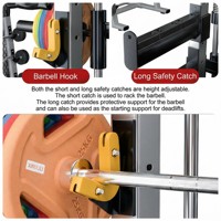 Station d'entraînement multifonctionnelle Smith Machine pour la maison – Équipement de fitness, barre d'haltères, musculation, entraînement de force, rack de squat
