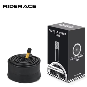Chambre à air en caoutchouc butyle RIDERACE pour <span class=keywords><strong>VTT</strong></span> 20 <span class=keywords><strong>26</strong></span> 27.5 29 1.75/2.125/2.4, pneu de vélo <span class=keywords><strong>VTT</strong></span> 48mm, valve Schrader/Presta AV/FV - Product Image 1