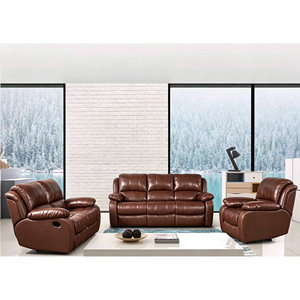 Wholesale Modern Luxury Three Seat <b>Recliner</b> Set Multifunctional Comfortable Leather Eco-Friendly Home Furniture B1008 Modern Des - Product Image 5