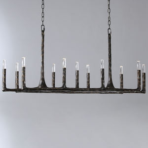 新しいヨーロッパ風メタル製廊下用ゴールド真鍮製リニアペンダント照明シャンデリア（屋内ダイニングルーム用） - Product Image 1