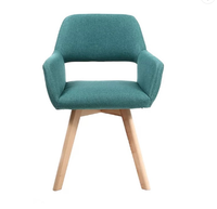 Chaise de salle à manger en tissu velours vert nordique, chaise d'appoint pour salon, salle de séjour, détente