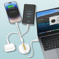 Câble de charge USB universel multiple LDNIO LC90A 3 en 1 pour téléphone Micro USB Type C Câble de charge 3 en 1