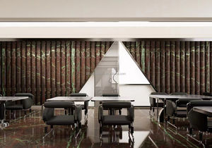 Dalles de quartzite violet <span class=keywords><strong>du</strong></span> <span class=keywords><strong>Moulin</strong></span> <span class=keywords><strong>Rouge</strong></span> polies par veines vertes de pierre <span class=keywords><strong>rouge</strong></span> pourpre naturelle de luxe pour le mur moderne de plancher de barre d'île de table - Product Image 6