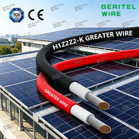 Cable Solar de Cobre Estañado XLPO de Mayor Potencia, 4MM2 6MM2 10MM2, Clasificación IP68, 1.5kV/1.8kV, Rojo y Negro, CC PV para Panel Solar