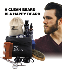 <span class=keywords><strong>Huile</strong></span> à barbe biologique de haute qualité et kit de shampoing Meilleur prix Produits de croissance des cheveux pour les soins de la moustache Excellent service garanti - Product Image 2