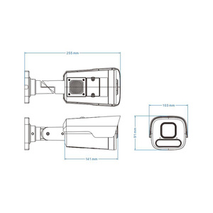 4k 8MP IR tấm giấy phép công nhận ai máy ảnh thông minh công nhận Bullet <span class=keywords><strong>LPR</strong></span> máy ảnh xe gắn - Product Image 4