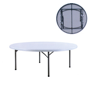 Round Polyethylene <b>Folding</b> Catering <b>Table</b> Ø 154 cm H 74 cm M1934 - Product Image 1