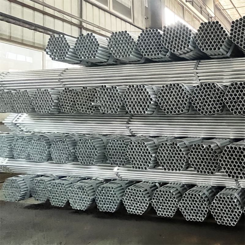 High-quality Ms Square and Rectangular Steel Pipes Round Galvanized Greenhouse Structural Pipes