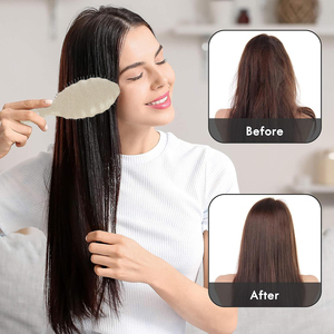 <span class=keywords><strong>Cepillo</strong></span> para el Cabello con Cojín de Aire de Paja de Trigo Ecológico, Antiestático, Desenredante, para Masaje del Cuero Cabelludo, de Fibra <span class=keywords><strong>Natural</strong></span> Biodegradable - Product Image 5