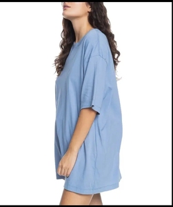 T-shirt Lunga Oversize da Donna con Spalle Cadenti, Vestibilità Ampia, Estiva, Eco-Friendly, Traspirante, in Maglia Compressa 100% Cotone ad Asciugatura Rapida - Product Image 2