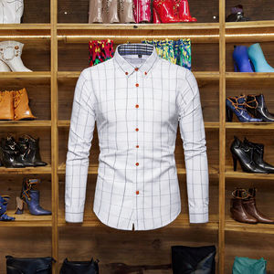 Camisa Casual de Alta Calidad para Hombre, Talla Grande, Estilo Ropa de Trabajo, Otoño, Popelina, Manga Larga, Corte Ajustado, Transpirable y Ecológica - Product Image 3