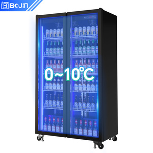 Double Door Beer Cooler Freezer Refrigeração Equipamentos para Armazenagem Supermercado Suprimentos Exibição Geladeira Necessidades - Product Image 3