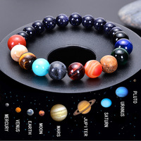 Bracelets unisexes en pierre volcanique, diffuseur de cristaux de guérison, 7 chakras, bracelet en pierre de lave naturelle