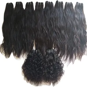 Extensiones de pelo rizado brasileño, mechones de cabello humano con ondas profundas