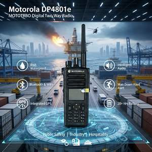 Radio Bidireccional Digital Motorola XPR 7550e DP4801E con GPS, Bluetooth, DMR, Walkie Talkie UHF VHF - Product Image 1