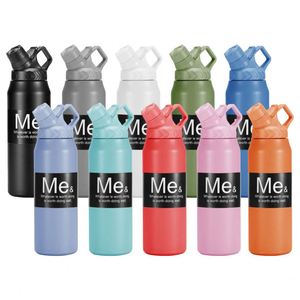 Gourde isotherme sportive 750 ml 950 ml en acier inoxydable 304 à double paroi avec couvercle à poignée - Product Image 2