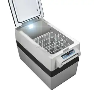 Réfrigérateur-congélateur portable 24V en plastique ABS, compresseur électrique, alimenté par batterie, pour voiture, camion, hôtel, <span class=keywords><strong>camping</strong></span> en plein air, voyage - Product Image 2