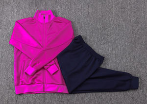 Autumn Winter Full Zipper Short Sleeve Training Suit 25/26 Barcelona European Clubs Competition Uniform <b>Soccer</b> Polyester/Nylon - Product Image 5