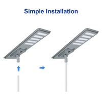 KCD haute qualité 5050 SMD 12 volts IP65 étanche haute lumen lampadaires solaires extérieurs 200w 300w 400w 500w lampadaire solaire