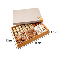 Boîte de papier d'emballage de Ramadan en deux parties de cadeau de luxe unique personnalisé pour les dates et la pâtisserie