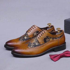 Mocasines de Encaje para <span class=keywords><strong>Hombre</strong></span>, Diseño de Lujo, Nueva Colección, Suela Gruesa, Punta Redonda, Cuero Vacuno Genuino, Zapatos de Boda para <span class=keywords><strong>Hombre</strong></span> - Product Image 3