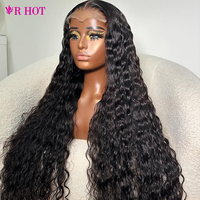 Perruques en cheveux humains vierges bruts indiens, vietnamiens, bouclés profonds birmans, alignés sur les cuticules, 15A, avec frontal en dentelle 13x6 sans colle, vente en gros