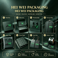 Ensemble d'emballages de marque haut de gamme entièrement personnalisés, boîtes cadeaux imprimées, sacs shopping en papier, étiquettes suspendues, autocollants pour une image de marque de luxe