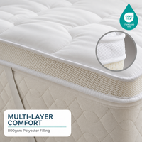 Protège-matelas pour adultes en microfibre avec contrôle de la température et ventilation par flux d'air