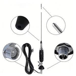 เสาอากาศวิทยุสื่อสารเคลื่อนที่ ALAN9 สแตนเลสสตีล 26-28MHz CB สำหรับรถยนต์ - Product Image 1
