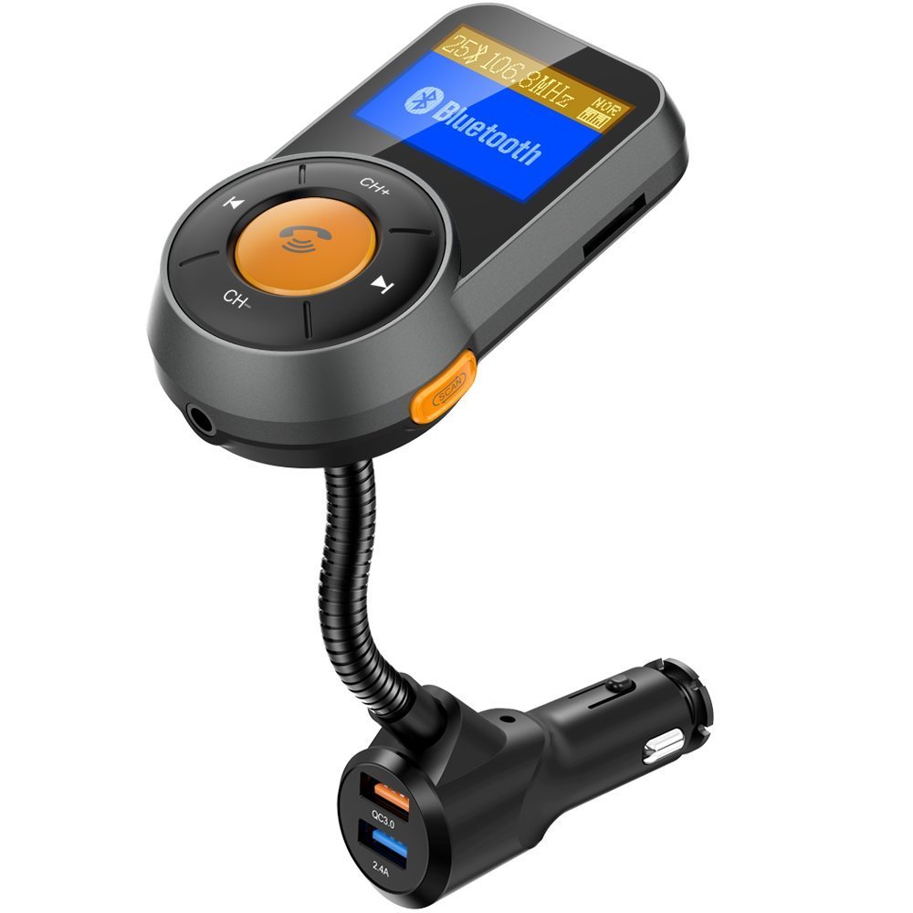 2 couleur écran LCD Voiture bluetooth Transmetteur FM Automatique MP3 Lecteur Lecteur de Musique USB avec chargeur usb