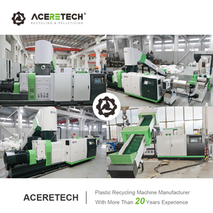 Línea de Producción de Peletización para Reciclaje de Bolsas Tejidas de Plástico PP/PA/PC/EPS/PPR, 1000-1200 kg/h, ACS-H1400/180 Aceretech - Product Image 2