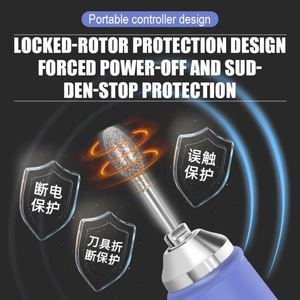 เครื่องตะไบเล็บอะคริลิกสำหรับร้านทำเล็บมือ2029 100W 40krpm แบบพกพา204แข็งแรงทนทาน - Product Image 5