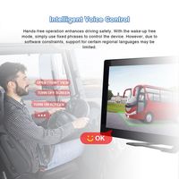 Yolcu Taşıma Aracı Sürüş Kaydedici BSD Sesli Uyarı 4 Kameralı Dört Yönlü İzleme LCD 10 İnç Ekran 1280x720 Çözünürlük