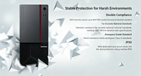 PC industriel Lenovo ECI-521-I5-10400/8G/512G/DOS/17L avec clavier et souris, prend en charge Windows 7