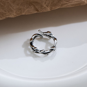 Retro Obsession <b>Ring</b> For Men Spike Design <b>Adjustable</b> Open Band Fashion Hip Hop Style Jewelry Gift - Product Image 3