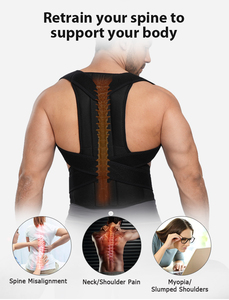 Soutien dorsal réglable, stable, respirant, absorbant la transpiration, durable, léger, respectueux de la peau, améliorant la <span class=keywords><strong>posture</strong></span> - Product Image 3