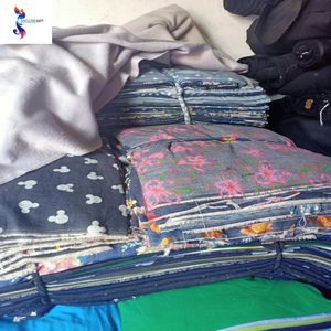 Tissu imprimé en denim de coton, vente en gros, pièces de coupe en denim imprimées de qualité C - Product Image 3