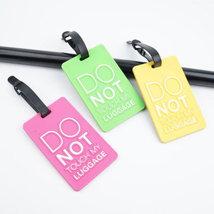 Wholesale Fashionable Custom Logo & Color Silicone Soft PVC Travel Luggage <b>Tag</b> - Product Image 5