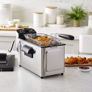 3L Electric Deep Fryer Removable Basket Adjustable Temperature <b>Timer</b> Fried Chicken Chips - Product Image 3