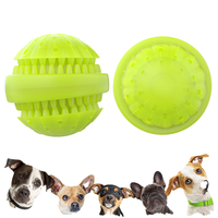 Jouet à mâcher pour chien TIZE, amusant, en silicone de qualité alimentaire, écologique, pour nettoyer les dents, boule, étanche IPx7, rechargeable, lumière LED RGB