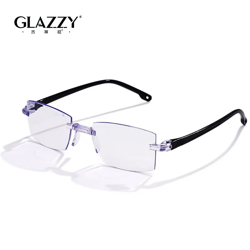 Glazzy Frameless एकल फोकल Rimless चश्मा बाइफोकल पढ़ने चश्मा