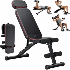 Hot-Selling Foldable Home Fitness Bench Multi-Functional Adjustable Dumbbell Bench <b>Press</b> Sit-Up for Cross-Border Weight-Bearing - Product Image 1