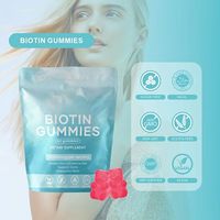 HDK OEM ODM Gummies à la biotine 12000mcg Vegan Sans sucre Croissance des cheveux Renforcement des ongles Soutien articulaire Complément beauté