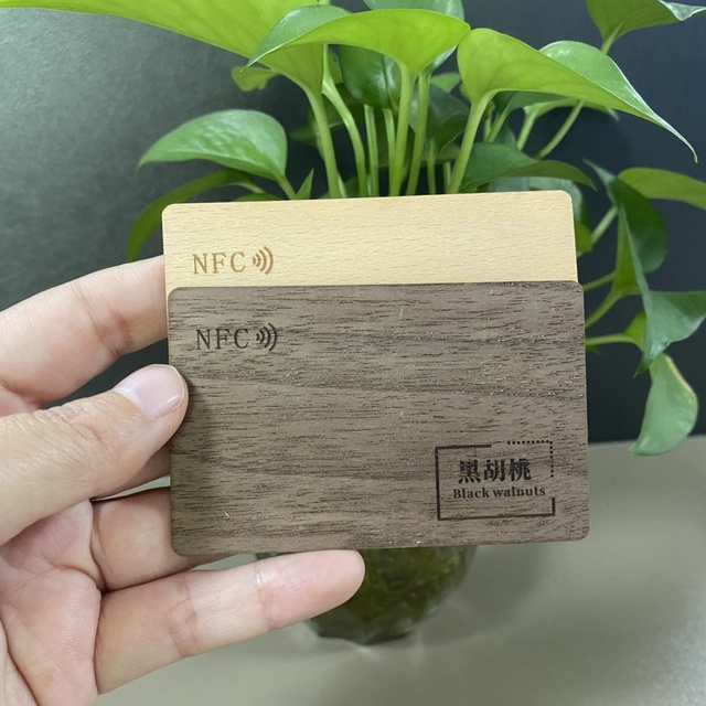 Eco-Friendly NFC Access Control Wooden Card Made From Sustainable Wood