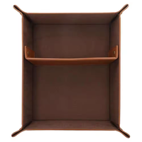 Plateau de bureau de table de chevet en cuir Pu pour montre porte-monnaie clé
