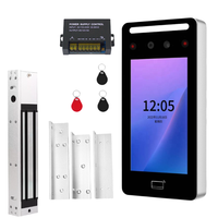 Sistema de Control de Acceso Exterior Inteligente con WiFi, Reconocimiento Facial Dinámico, Lector RFID de 13.56MHz, Aleación de Zinc, Lectores de Tarjetas de 3-5cm