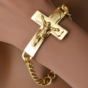 Bracelets empilables tendance, imperméables, religieux, cubains, unisexes, en acier inoxydable, vente en gros - Product Image 2