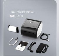 Imprimante thermique portable Phomemo D520 pour codes-barres, autocollante, transfrontalière, petite imprimante pour les commandes express, étiquettes d'expédition
